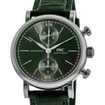 IWC Portofino Chronograph IW391405 (2024) - Groen wijzerplaat 39mm Staal (1/3)