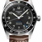 Longines Spirit L3.802.4.53.2 (2026) - Zwart wijzerplaat 39mm Staal (1/1)