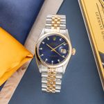 Rolex Datejust 36 16013 (1975) - Blauw wijzerplaat 36mm Goud/Staal (1/8)