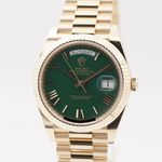 Rolex Day-Date 40 228238 (2023) - Green dial 40 mm Yellow Gold case (3/8)