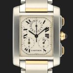 Cartier Tank Française 2303 (Unknown (random serial)) - White dial 28 mm Steel case (3/7)
