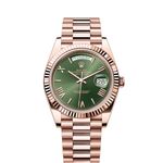 Rolex Day-Date 40 228235 (2024) - Green dial 40 mm Rose Gold case (1/8)