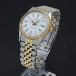 Rolex Oyster Perpetual Date 15053 (1981) - White dial 34 mm Gold/Steel case (2/7)