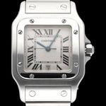 Cartier Santos Galbée 1564 (2018) - White dial 29 mm Steel case (1/8)