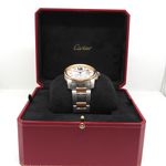 Cartier Calibre de Cartier 3389 (2017) - Wit wijzerplaat 42mm Goud/Staal (4/7)