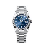 Rolex Day-Date 36 128236 (2025) - Blauw wijzerplaat 36mm Platina (1/1)