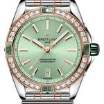 Breitling Chronomat 38 U17356531L1U1 (2024) - Pink dial 38 mm Gold/Steel case (1/1)