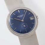 Patek Philippe Calatrava 3445/6 (1970) - Blauw wijzerplaat 35mm Witgoud (3/8)