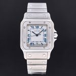 Cartier Santos Galbée W20018D6 (Onbekend (willekeurig serienummer)) - Zilver wijzerplaat 29mm Staal (3/8)