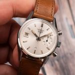 Heuer Carrera 3147S (1968) - Silver dial 36 mm Steel case (2/8)