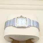 Cartier Santos Galbée 1567 (2001) - White dial 24 mm Gold/Steel case (3/8)