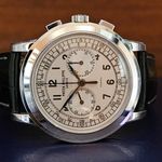 Patek Philippe Chronograph 5070G (2006) - Silver dial 42 mm White Gold case (3/5)