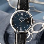 IWC Portofino Automatic IW356502 (Onbekend (willekeurig serienummer)) - Zwart wijzerplaat 40mm Staal (3/8)