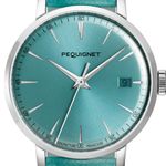 Pequignet Unknown 9060473 CV (Unknown (random serial)) - Blue dial 39 mm Steel case (1/6)