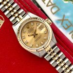 Rolex Lady-Datejust 69173G (1989) - Goud wijzerplaat 26mm Goud/Staal (6/8)