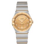 Omega Constellation Quartz 131.20.28.60.58.001 (2024) - Geel wijzerplaat 28mm Staal (1/8)