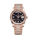 Rolex Day-Date 40 228235 (2021) - Black dial 40 mm Rose Gold case (2/4)