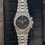 Audemars Piguet Royal Oak Chronograph 25860ST.OO.1110ST.02 (2002) - Blauw wijzerplaat 39mm Staal (3/8)