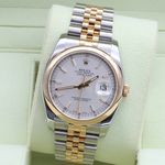 Rolex Datejust 36 116203 (Unknown (random serial)) - Silver dial 36 mm Gold/Steel case (1/8)