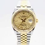Rolex Datejust 36 126233 (2022) - 36mm Goud/Staal (1/7)