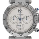 Cartier Pasha 2113 (2006) - Silver dial 38 mm Steel case (1/7)