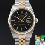 Rolex Datejust 36 16233 (1991) - 36mm Goud/Staal (1/8)