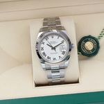 Rolex Datejust 41 126300 (Onbekend (willekeurig serienummer)) - Wit wijzerplaat 41mm Staal (1/5)