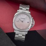 Panerai Luminor Due PAM01319 (Unknown (random serial)) - Pink dial 38 mm Steel case (1/8)