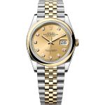 Rolex Datejust 36 126203 (2025) - Champagne wijzerplaat 36mm Staal (1/1)