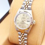 Rolex Lady-Datejust 69173 (1986) - Champagne dial 26 mm Gold/Steel case (6/8)