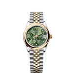 Rolex Datejust 31 278243 (2024) - Green dial 31 mm Steel case (1/8)