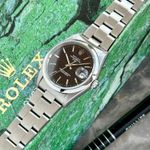 Rolex Oyster Perpetual Date 15200 (1995) - Black dial 34 mm Steel case (6/8)