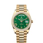 Rolex Day-Date 40 228348RBR (2024) - Groen wijzerplaat 40mm Geelgoud (1/1)