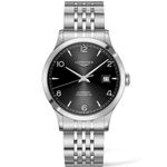 Longines Record L2.821.4.56.6 (2024) - Zwart wijzerplaat 40mm Staal (1/1)