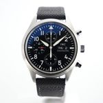 IWC Pilot Chronograph IW371701 (2011) - Zwart wijzerplaat 42mm Staal (1/8)