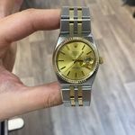 Rolex Datejust Oysterquartz 17013 (1982) - Champagne dial 36 mm Gold/Steel case (1/6)