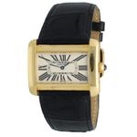 Cartier Tank Divan 2602 (2004) - Wit wijzerplaat 38mm Geelgoud (2/42)