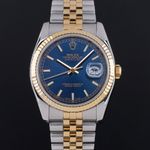 Rolex Datejust 36 116233 (2004) - Blauw wijzerplaat 36mm Goud/Staal (3/7)