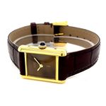 Cartier Tank Vermeil Cartier Tank Vermeil SM (Unknown (random serial)) - Red dial 28 mm Silver case (5/8)