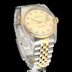 Rolex Datejust 36 16233G (1990) - 36mm Goud/Staal (3/8)