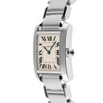 Cartier Tank Française 2301 (1998) - White dial 25 mm Steel case (4/7)