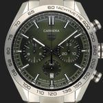 TAG Heuer Carrera CBN2A10.BA0643 (2023) - Green dial 44 mm Steel case (2/8)