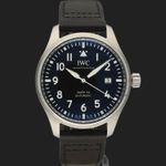 IWC Pilot Mark IW328201 (2022) - Zwart wijzerplaat 40mm Staal (3/8)