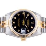 Rolex Datejust 31 68273 (1991) - Black dial 31 mm Gold/Steel case (6/8)