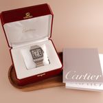 Cartier Santos 100 2656 (2011) - Wit wijzerplaat 1 ATM Staal (2/8)