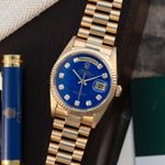 Rolex Day-Date 36 18238 (1989) - Blue dial 36 mm Yellow Gold case (1/8)