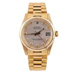 Rolex Datejust 6827 (Unknown (random serial)) - Silver dial 31 mm Yellow Gold case (1/8)