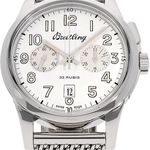 Breitling Transocean Chronograph 1915 AB141112/G799 (2022) - Silver dial 43 mm Steel case (2/5)