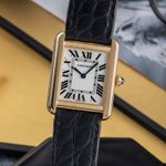 Cartier Tank Solo W5200002 (Unknown (random serial)) - Silver dial 31 mm Yellow Gold case (3/8)