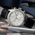 IWC Pilot Spitfire Chronograph IW371343 (Onbekend (willekeurig serienummer)) - Zilver wijzerplaat 42mm Staal (2/8)